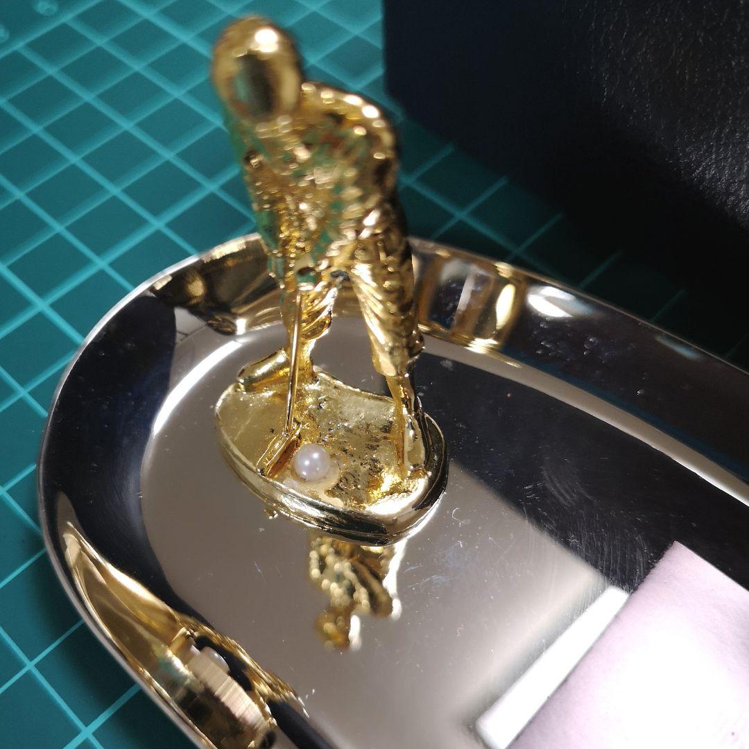 MIKIMOTO ジュエリートレイ ゴルフ パール付き ヴィンテージ【訳あり】