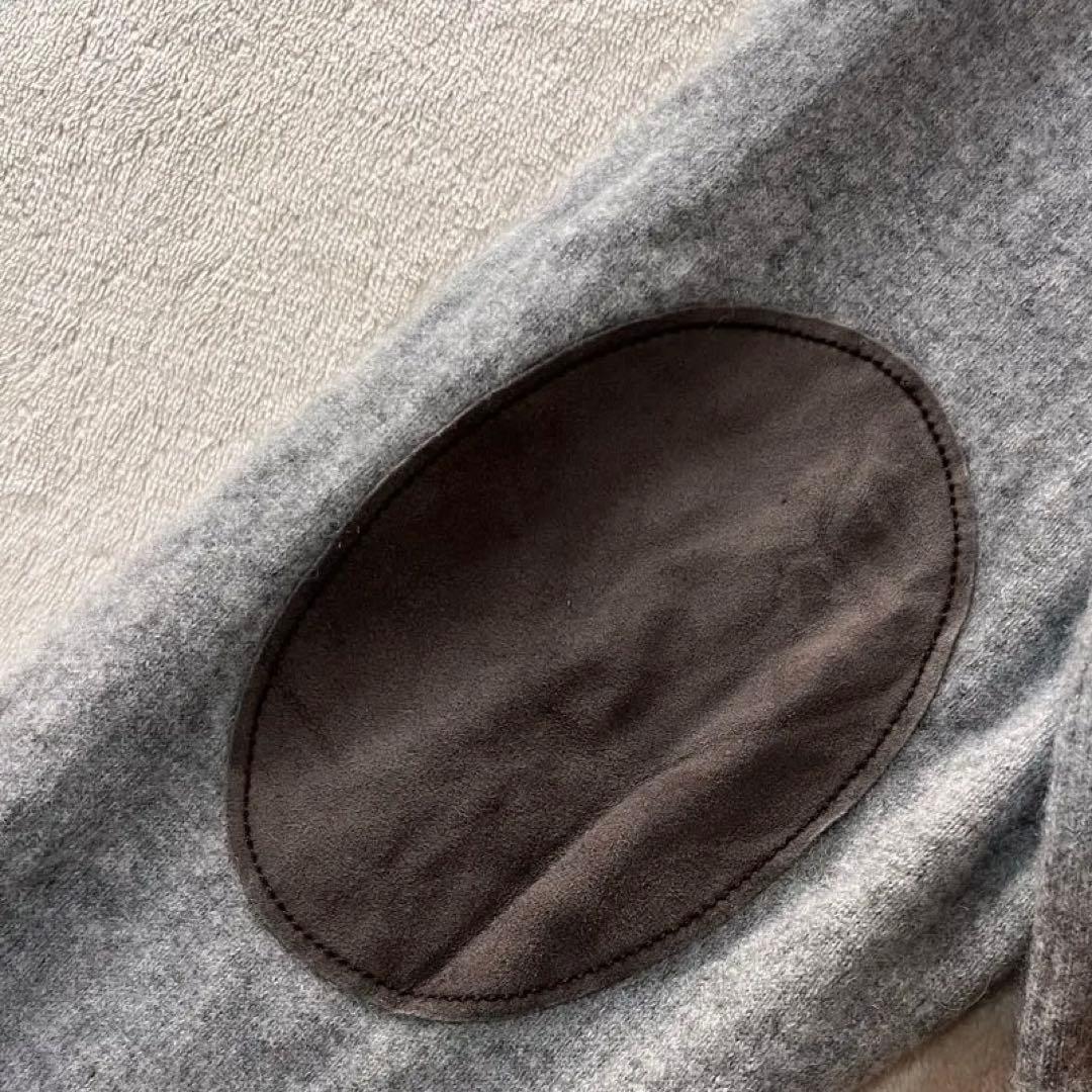 希少✨ブルネロクチネリ　カシミヤ100 クルーネックセーター エルボーパッチ