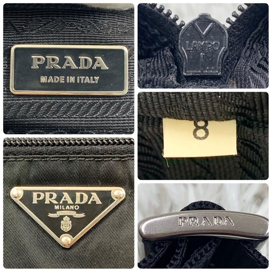 【✨極美品✨】プラダ カメラバッグ 三角ロゴ ナイロン レザー ブラック