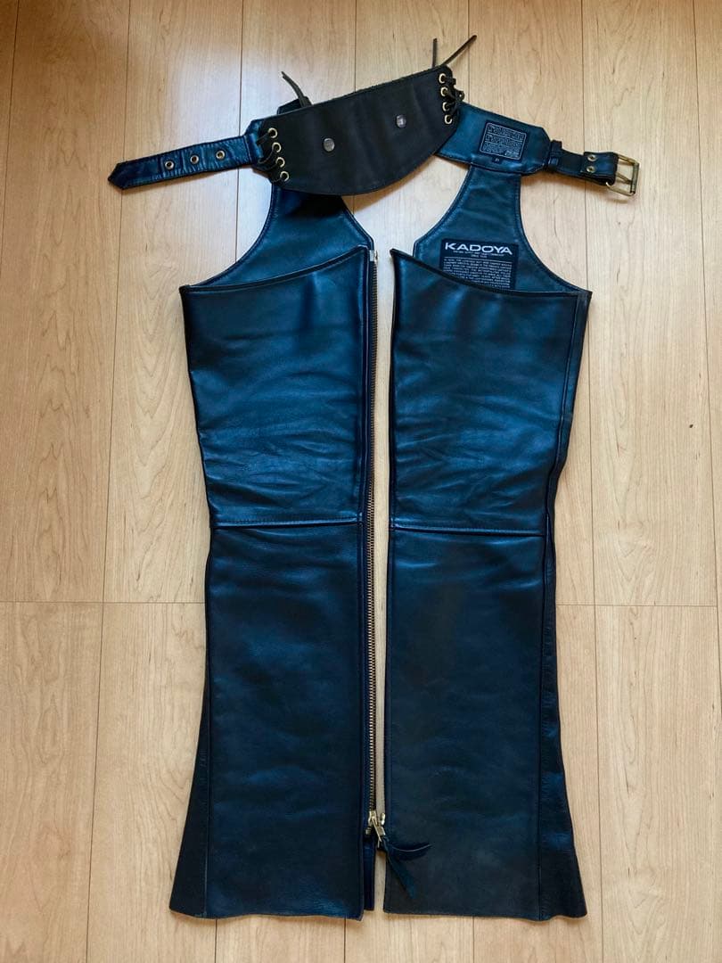 カドヤKADOYA チャップス（本革）ジッパー付　サイズ21