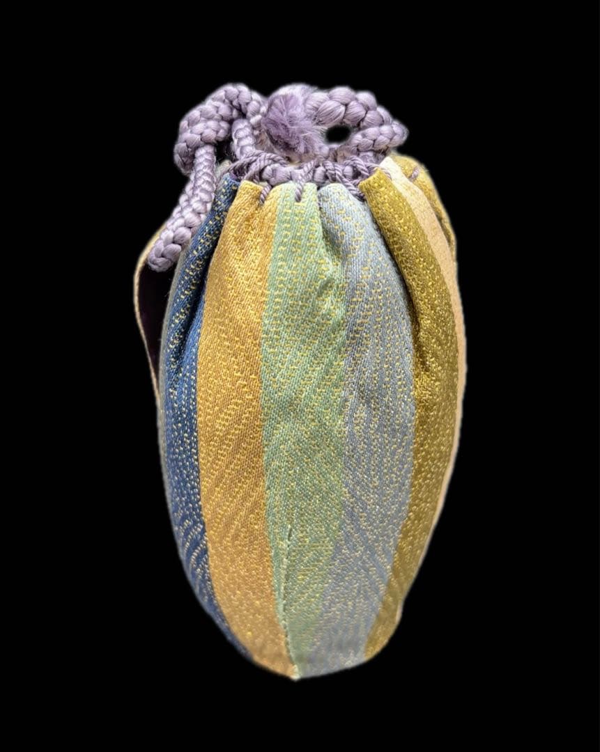 茶道具 平安 笹田有祥作 茶入 仕覆 共箱付 -515-