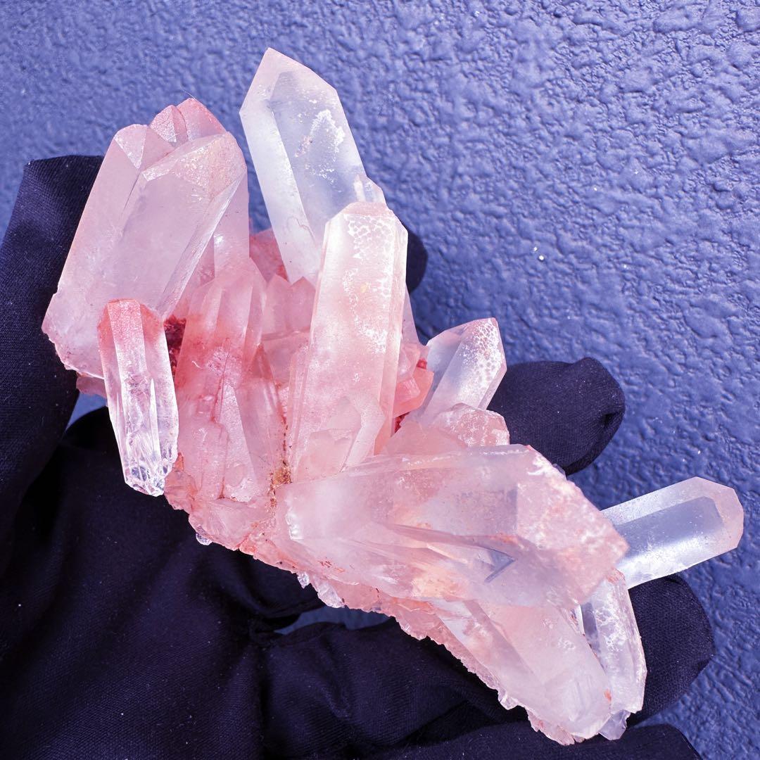 爆レア❗️浄化❗️超綺麗♡超強いパワー ピンク ヒマラヤ クラスター天然石A1423