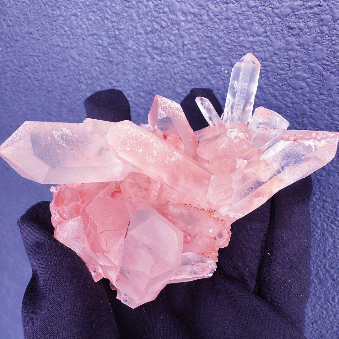 爆レア❗️浄化❗️超綺麗♡超強いパワー ピンク ヒマラヤ クラスター天然石A1423