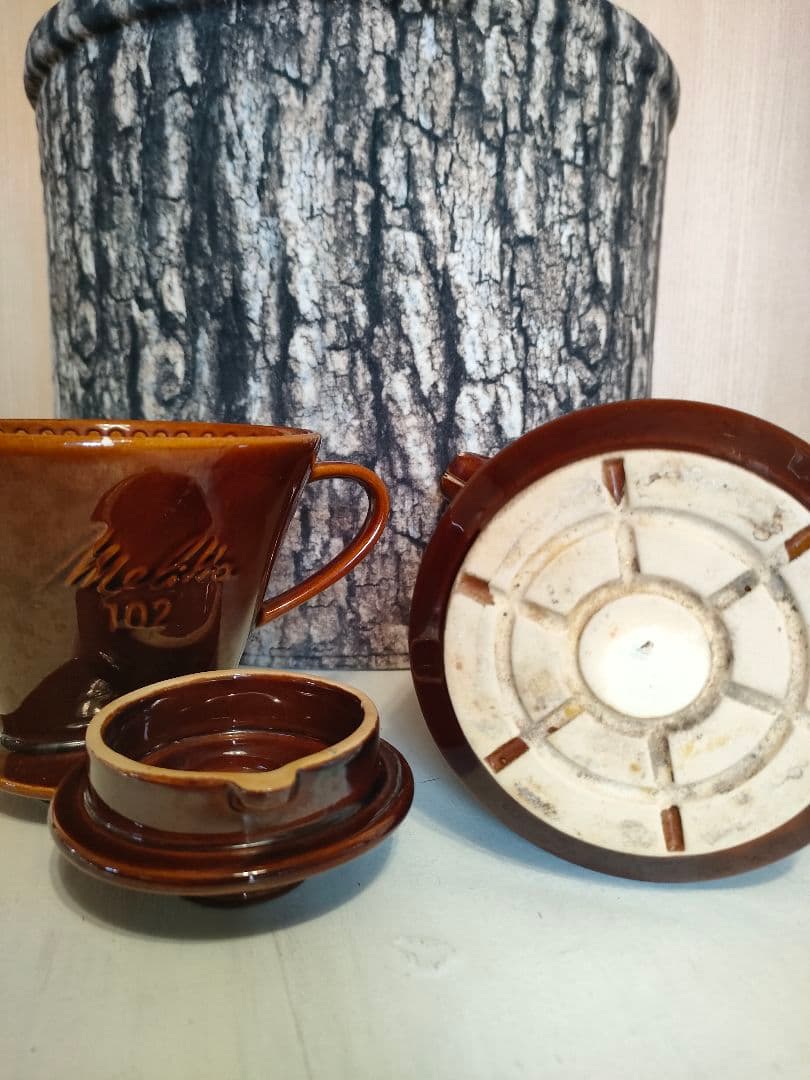 ●Melitta102 陶器メリタポットセット ●アクシス キャニスター