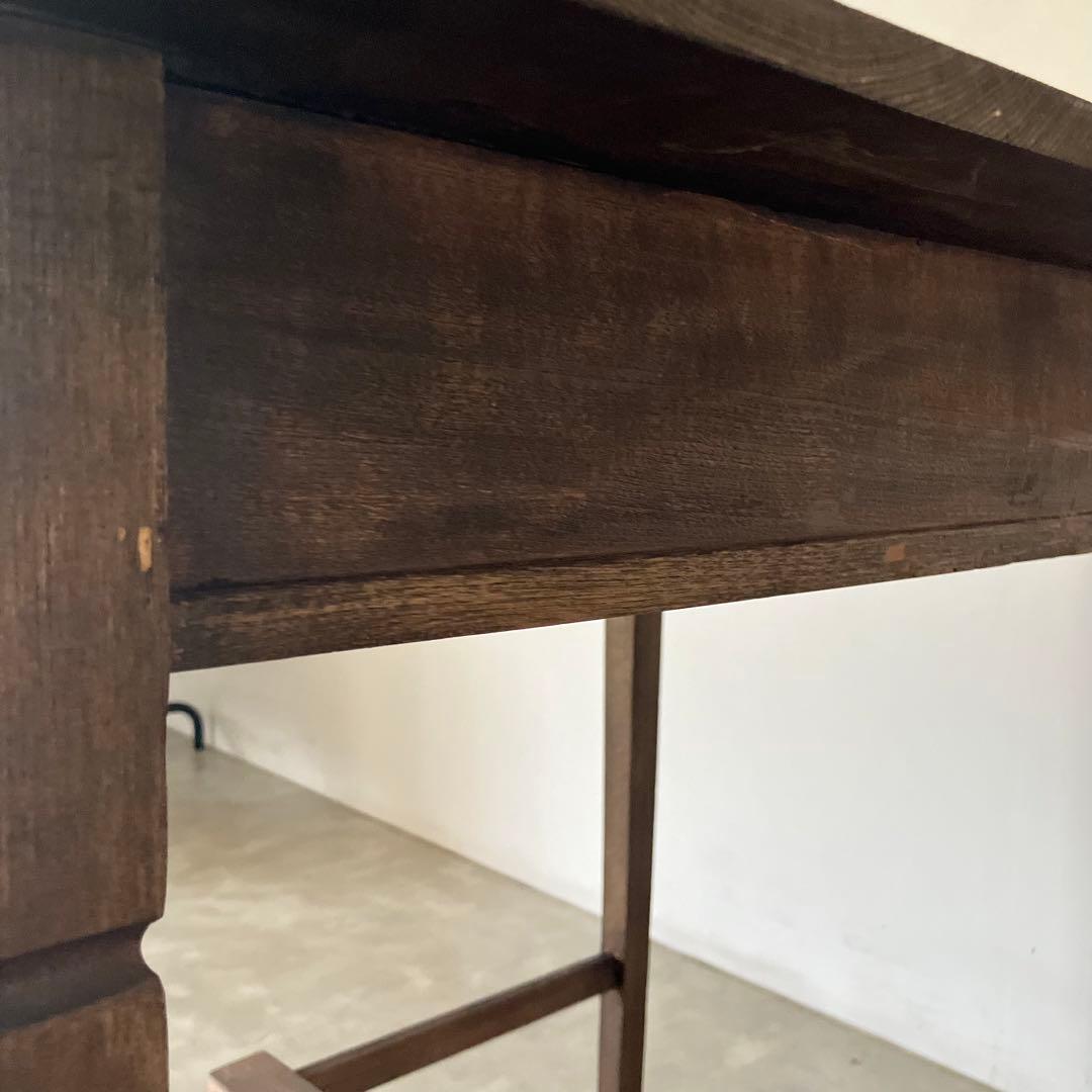 レトロ　アンティーク　ヴィンテージ　古道具　古家具　テーブル　机　木製