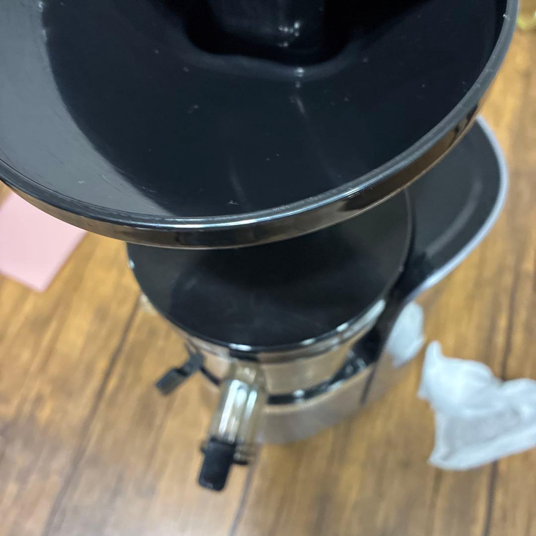 HUROM 低速圧搾式ジュースメーカー 500ml グレー