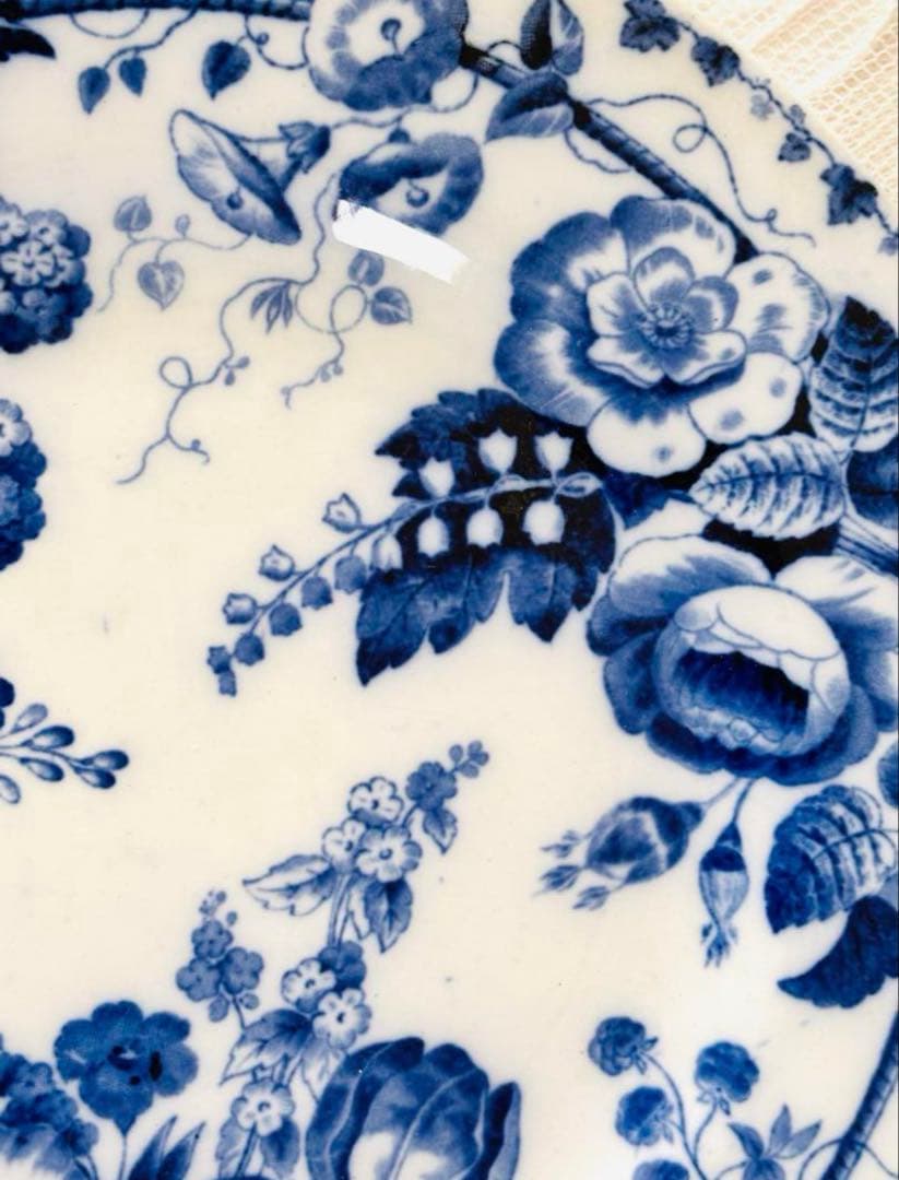 【希少】 クレイユモントロー 鈴蘭 プレート フランスアンティーク 平皿