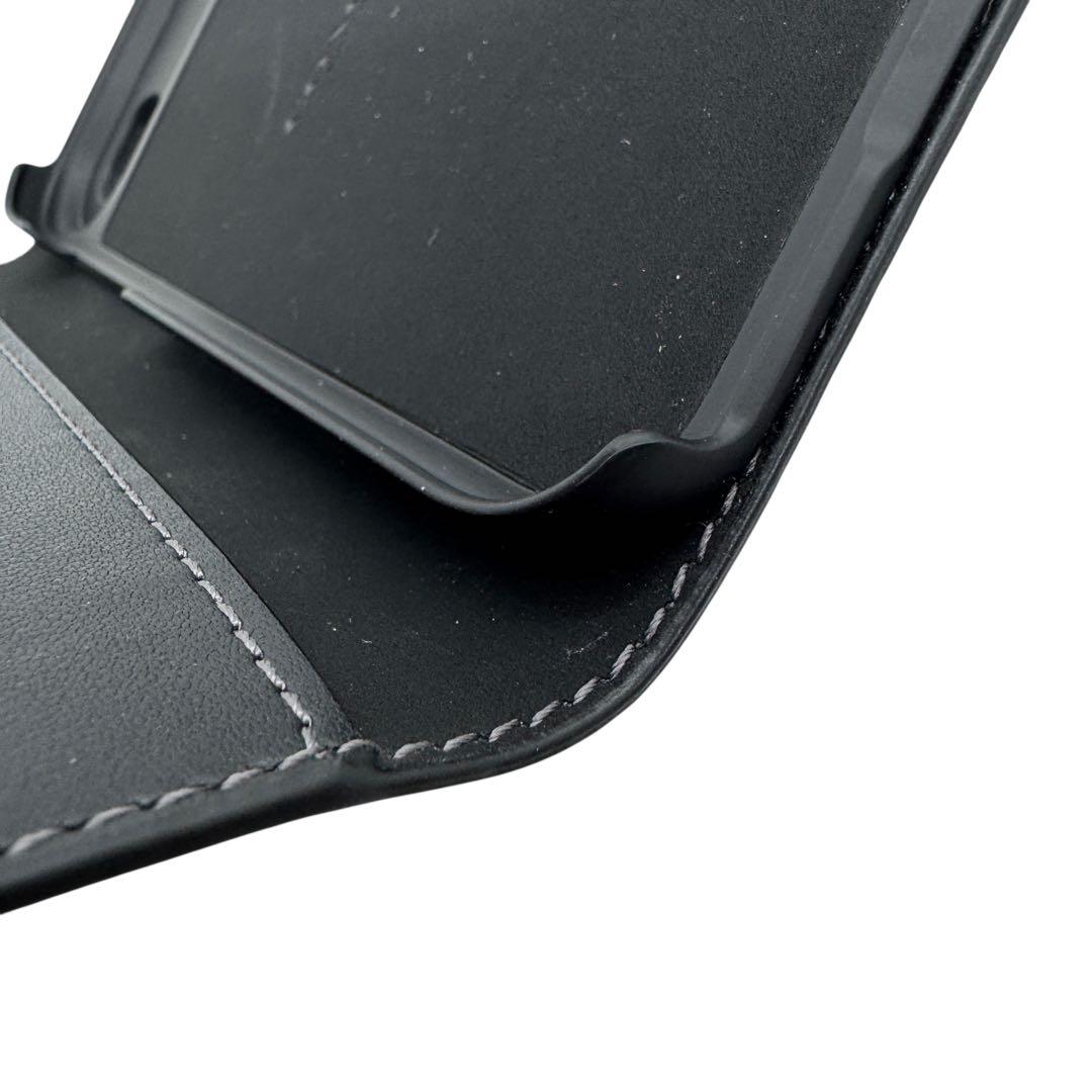 極美品 コーチ iphone Air 手帳型スマホケース シグネチャー ブラック