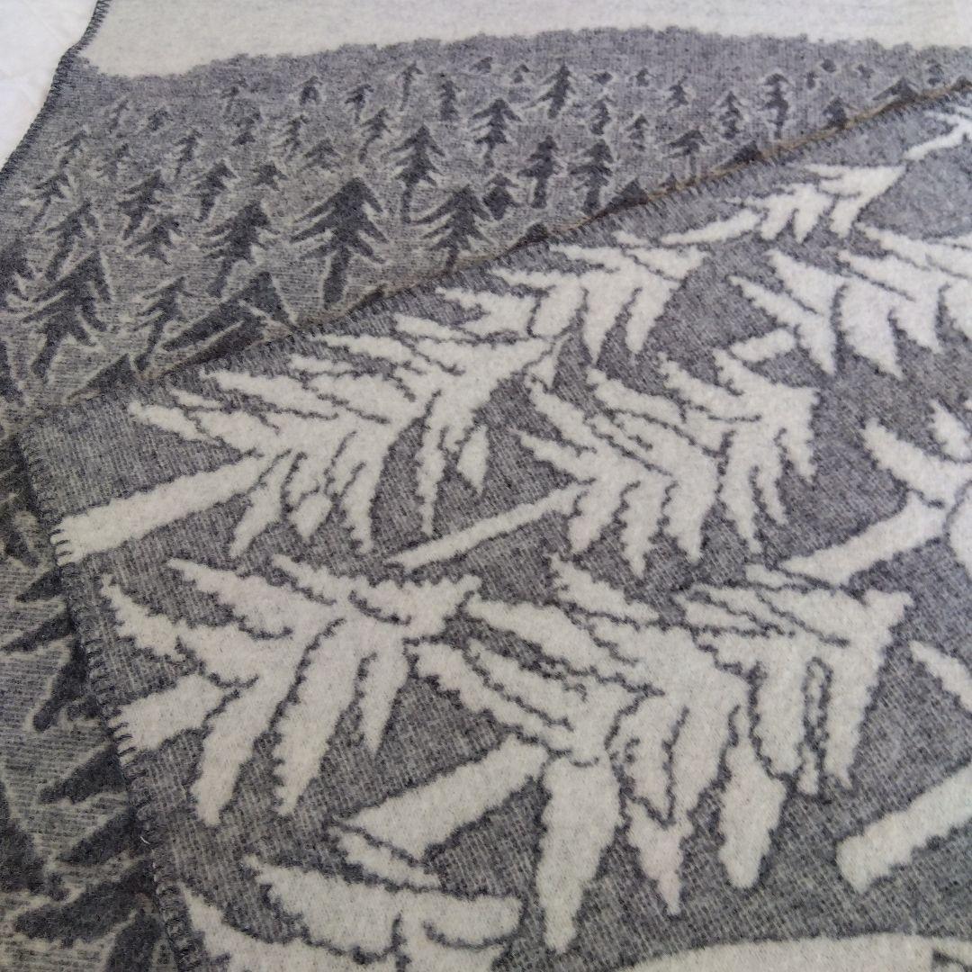 KLIPPAN✕mina perhonen 　ウールブランケット　グレー