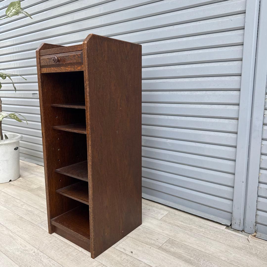 三越 ブルージュ スリムオープンシェルフ　キャビネット オーク　英国カントリー調