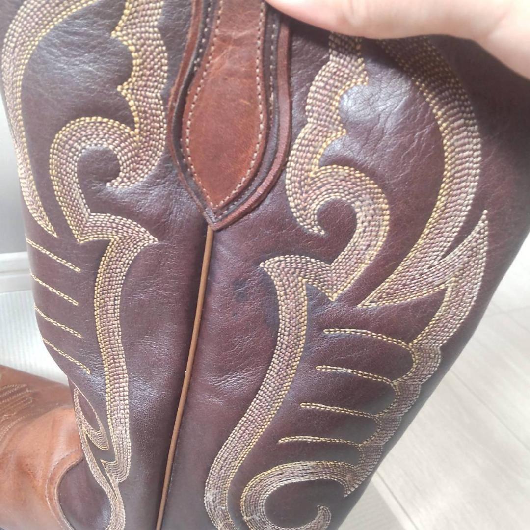 Tony Lama ウエスタンブーツ ブラウン キャメル レザー 9サイズ