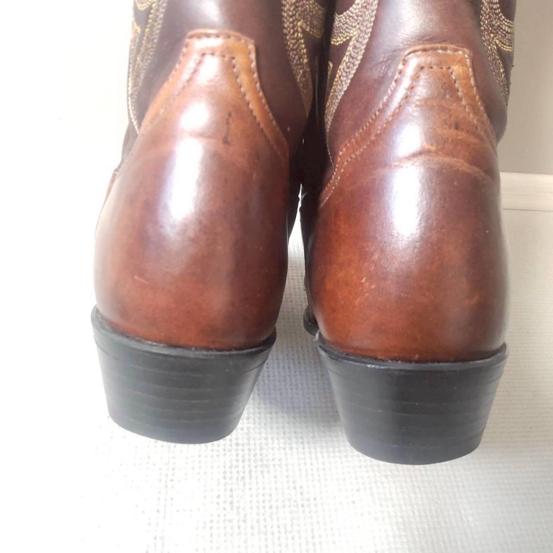 Tony Lama ウエスタンブーツ ブラウン キャメル レザー 9サイズ