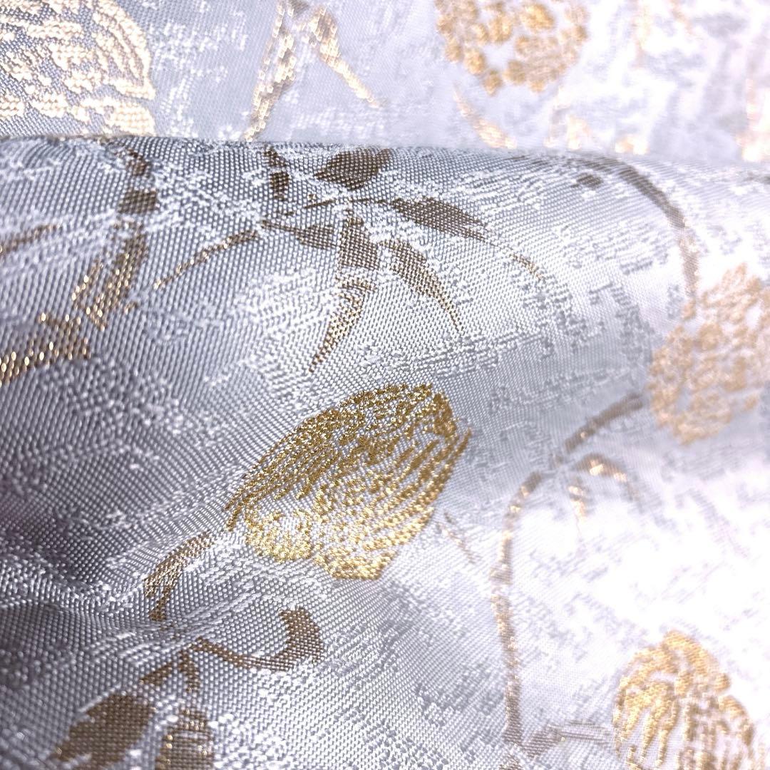 正絹　袋帯【本金箔】《花唐草》