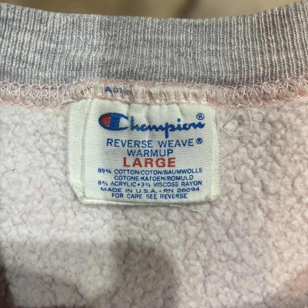 80s USA製　Champion BROWN リバースウィーブ　プリントタグ
