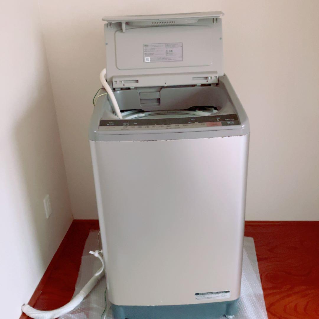 【清掃済】日立 洗濯機 10kg ビートウォッシュ 2017年 BW-V100A