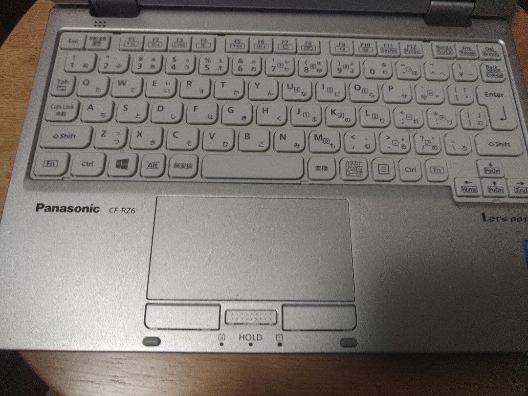 【ジャンク】Panasonic CF-RZ6 ノートPC シルバー