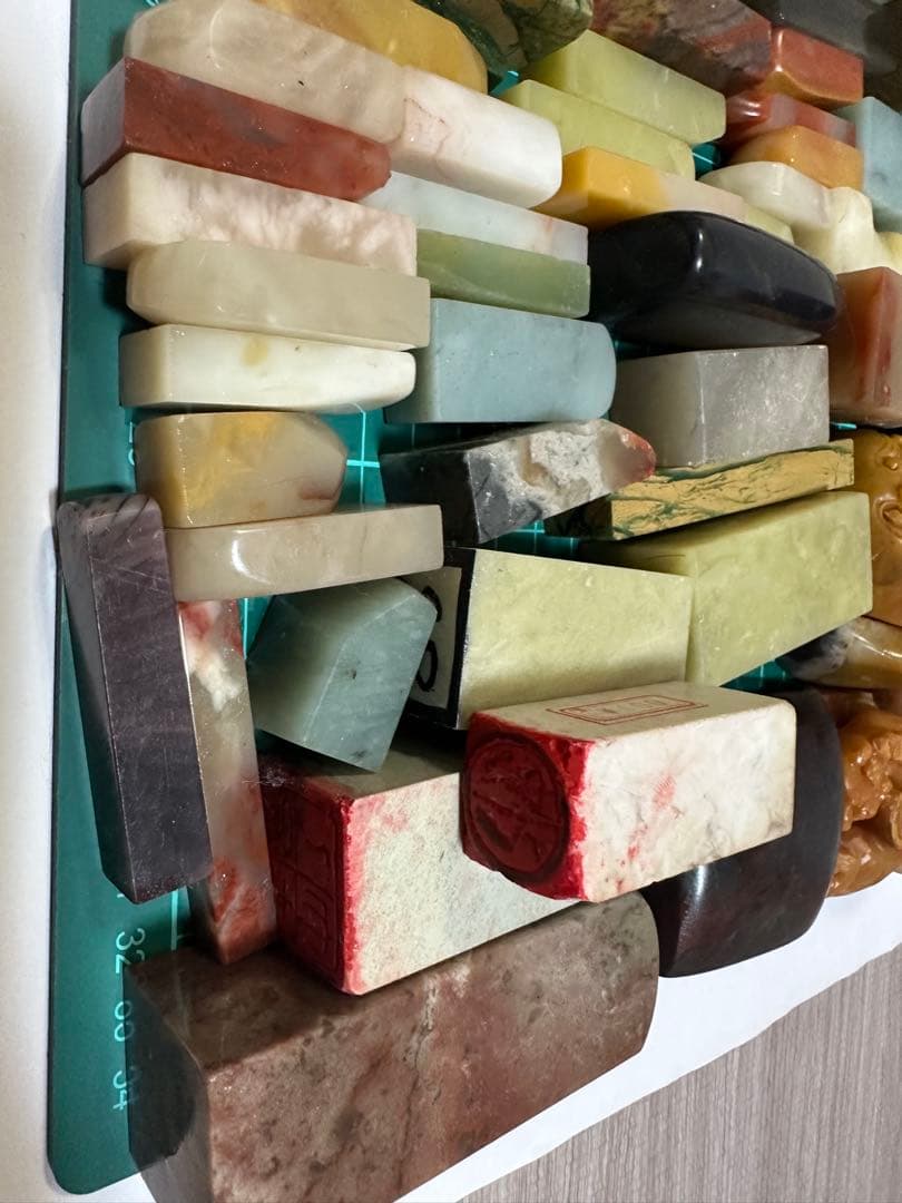 訳あり品　篆刻　印材　印石　まとめ　書道　落款　遊印　　ヒビ　使用済みなどなど