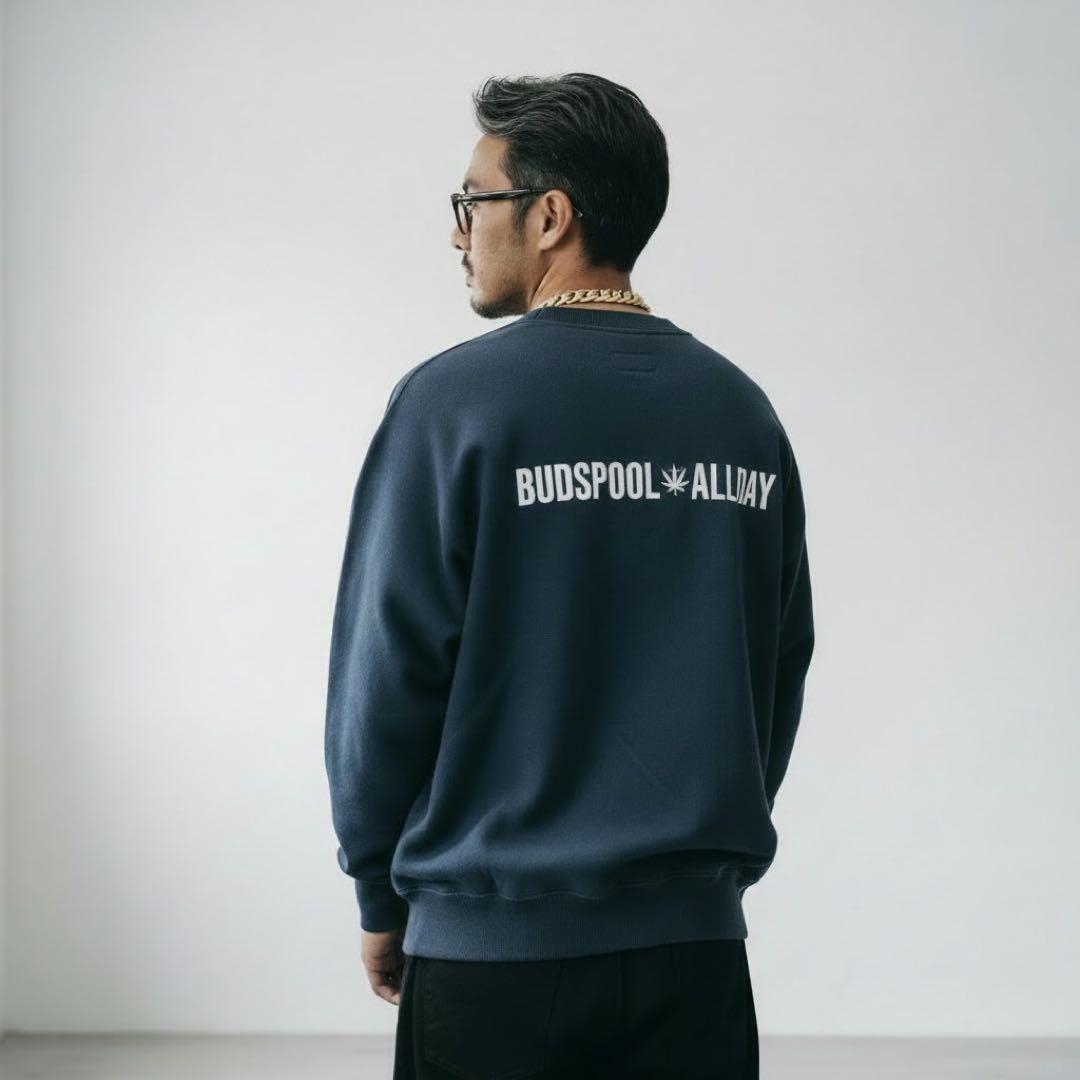 バッズプール アフロディーテギャング 刺繍ロゴ スウェット ネイビー L