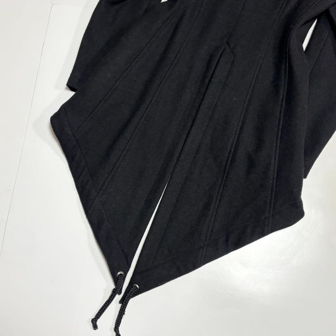 BPN　ブラックピースナウ　黒　燕尾　ファー・フーディ　コート