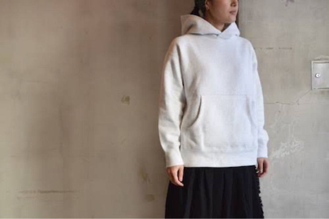 TOUJOURS グレー フードスウェット