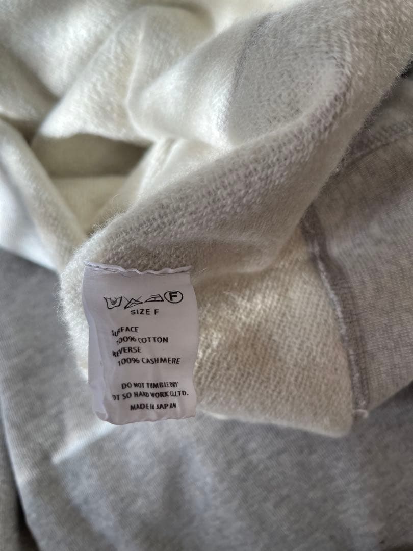 TOUJOURS グレー フードスウェット