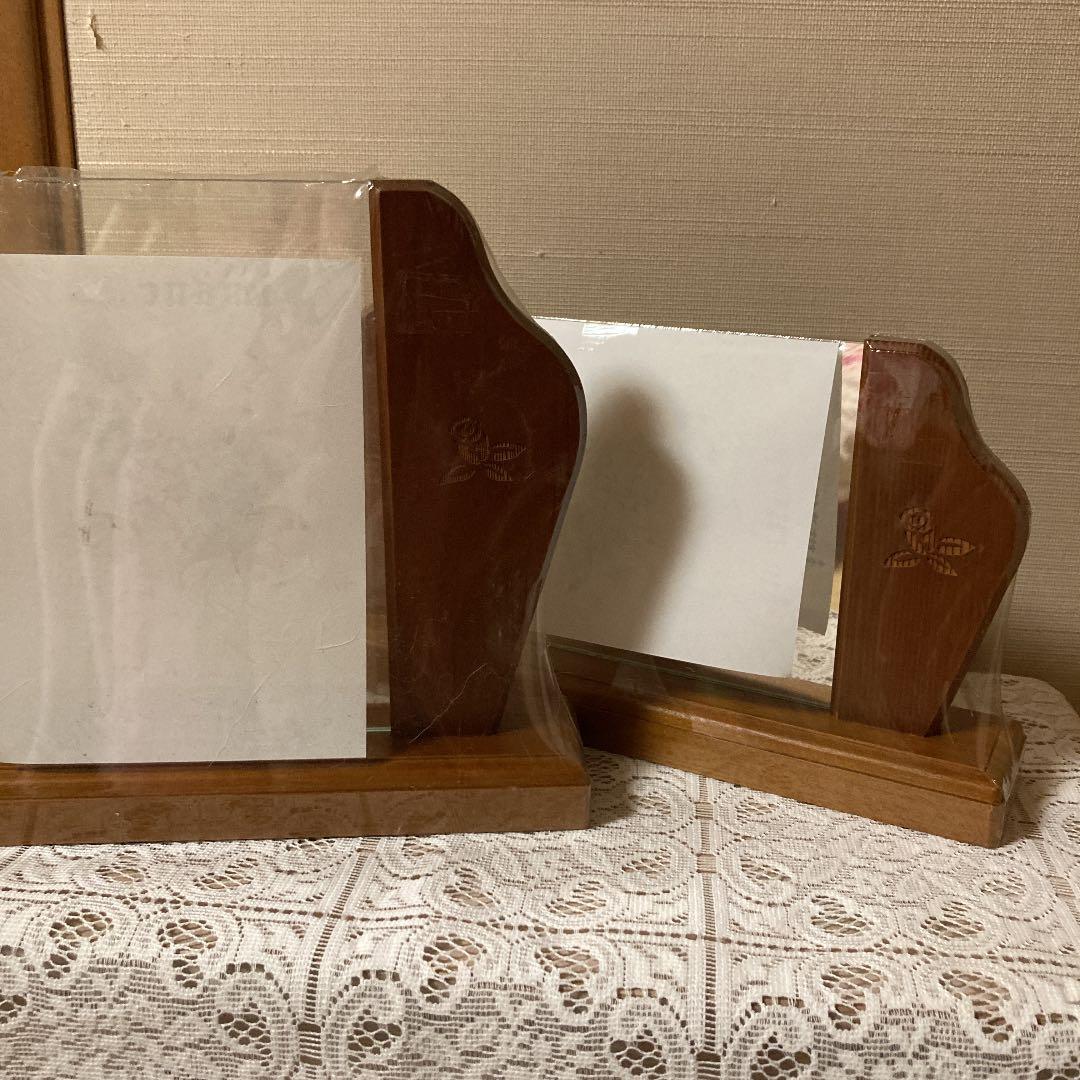 マニー　木製フォトフレーム&ミラーセット