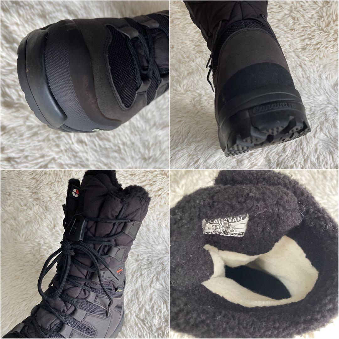 Caravan スノーブーツ ゴアテックス ブラック ウインターブーツ 登山靴