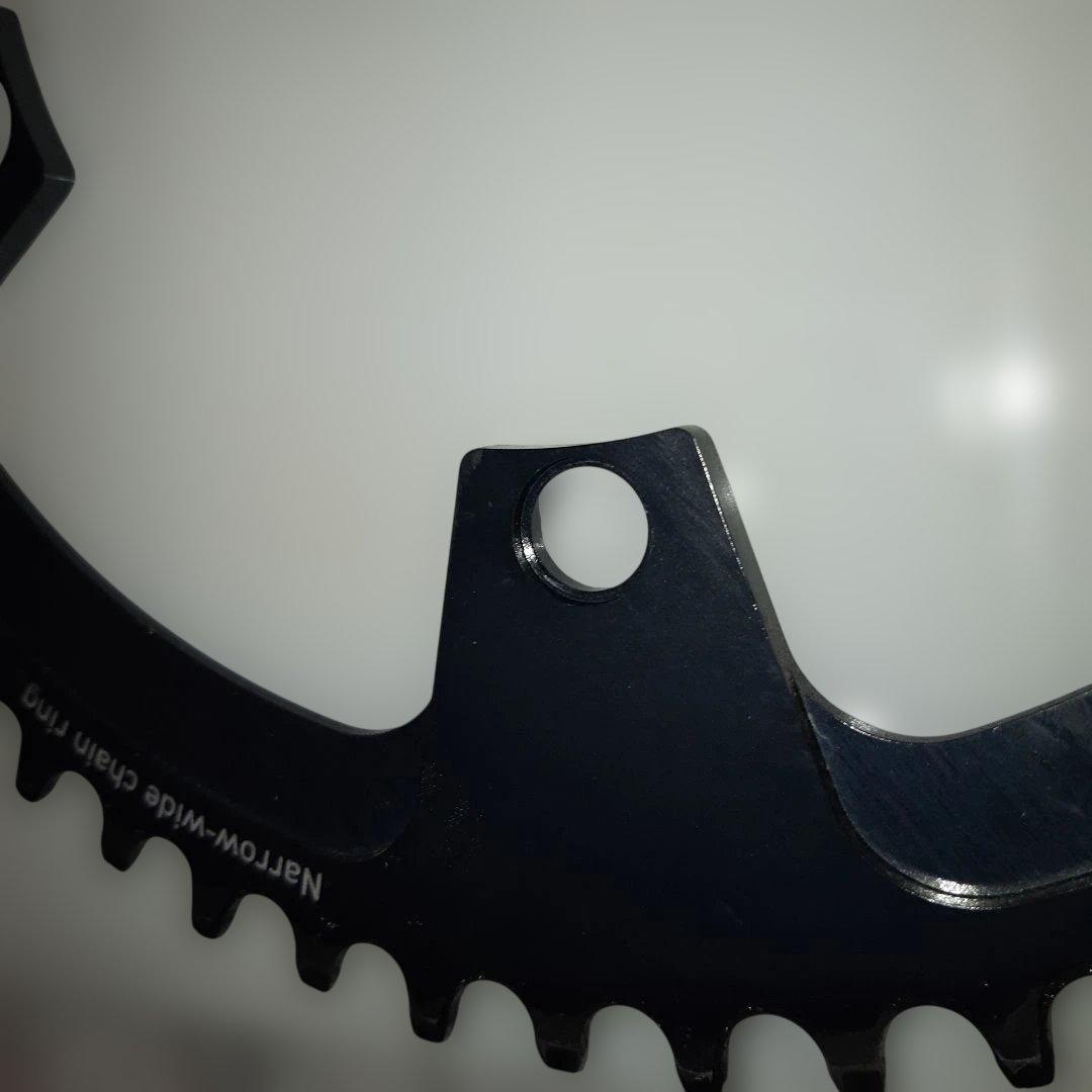 【美品】メローズユナイテッドピースキーパー チェーンリング54Tピューターグレイ