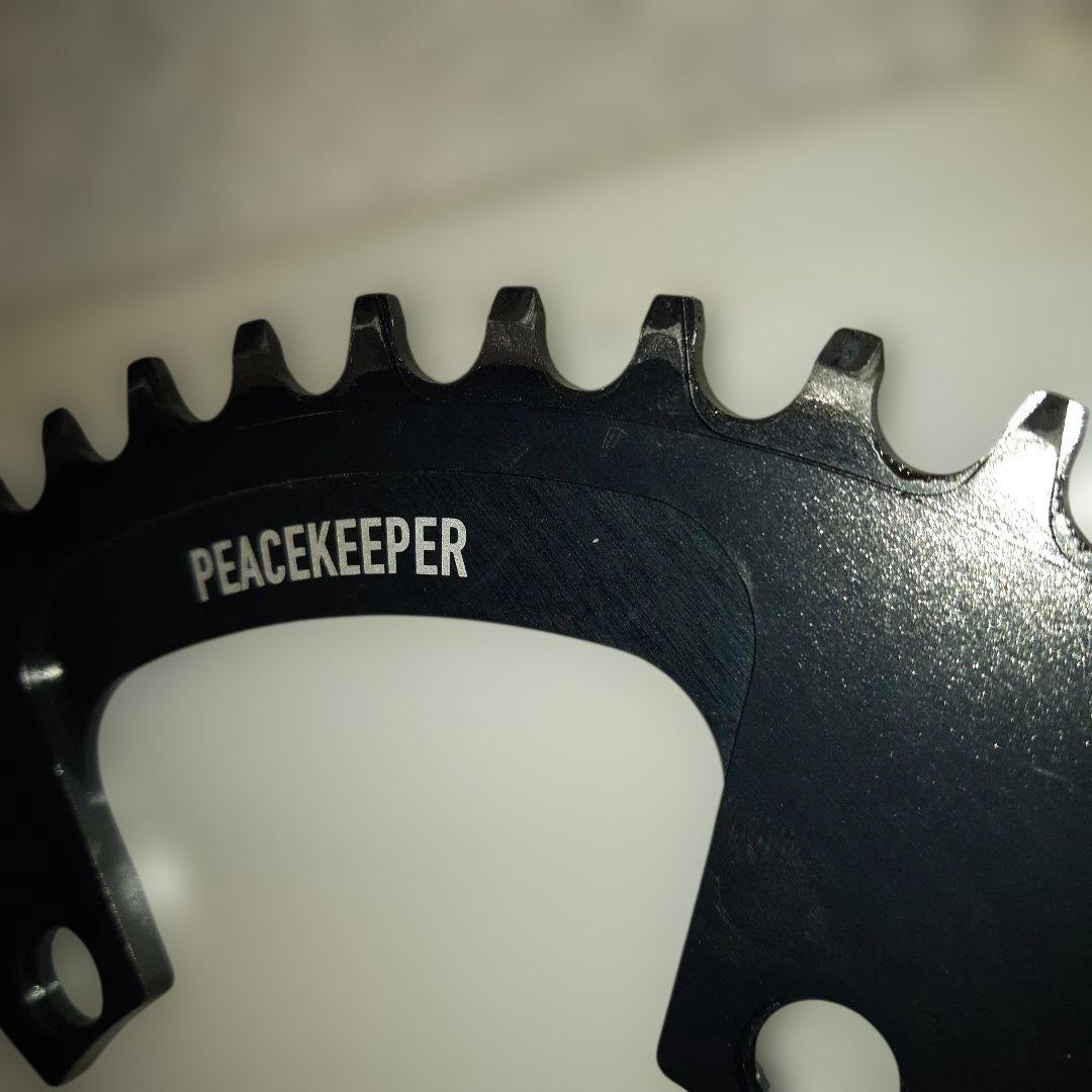 【美品】メローズユナイテッドピースキーパー チェーンリング54Tピューターグレイ