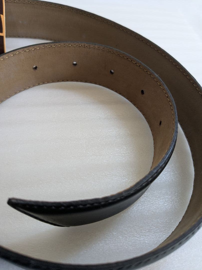 イヴサンローラン ベルト 革 黒 ゴールド ヴィンテージ