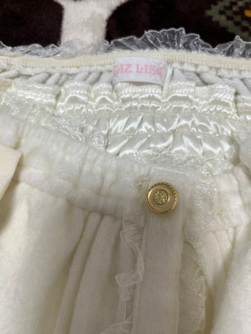 LIZ LISA リズリサ　リボントップス　レース　ホワイト　オフホワイト系