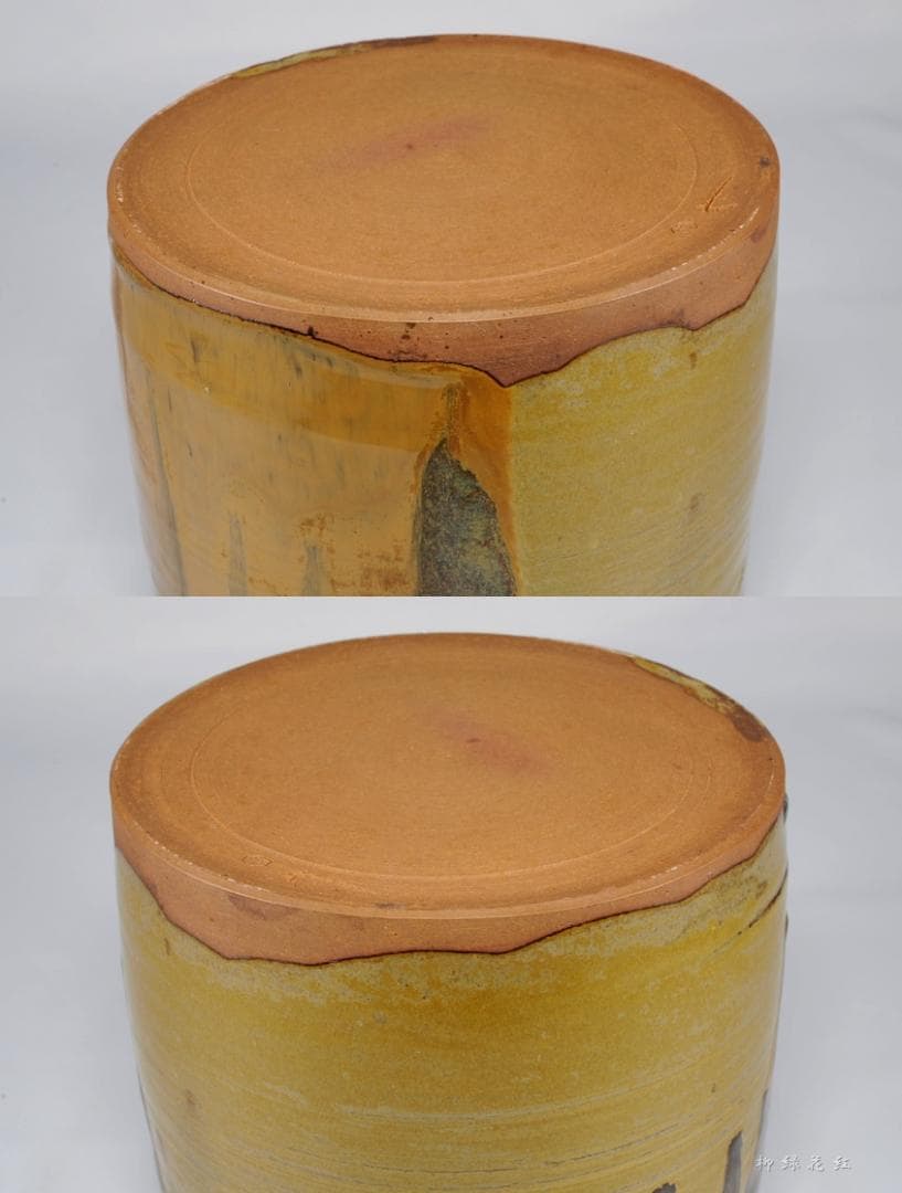 十四代 亀井味楽 高取焼 一重口 水指 共箱 茶道具