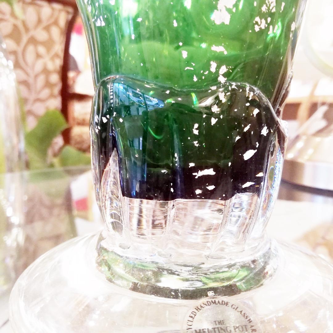 ◇OUTLET　イギリスアンティーク　フラワーベース　ガラス製