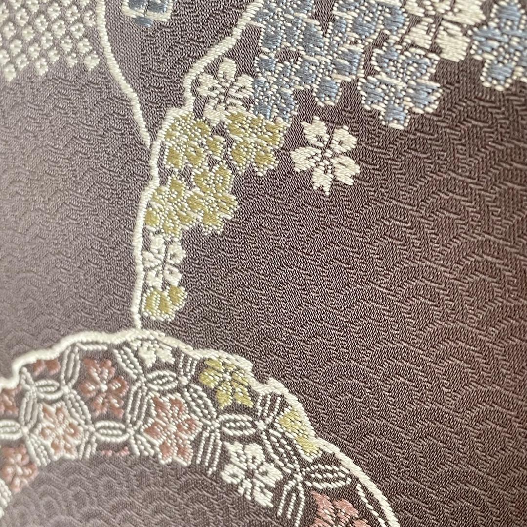 ねここねこねこ様リクエストしつけ付き 万筋江戸小紋正絹着物帯セットと唐織袋帯