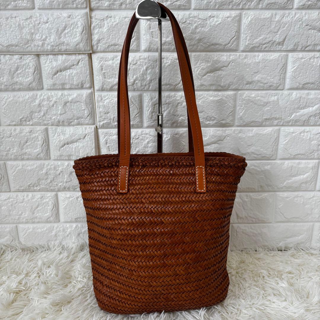 Dakota✨ バッグブライド カジュアルトート　編み込み　カゴバッグ　キャメル