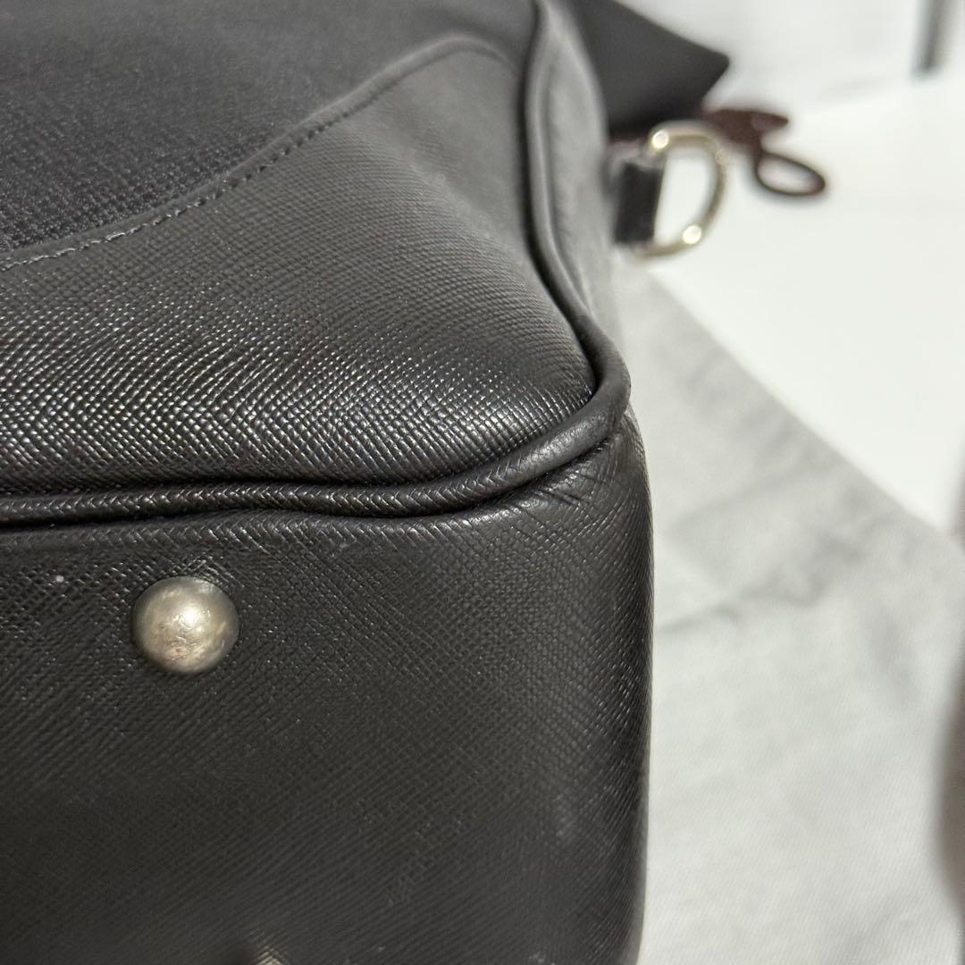 極美品✨ペッレモルビダ　キャピターノ　ビジネスバッグ　レザー　ブラック