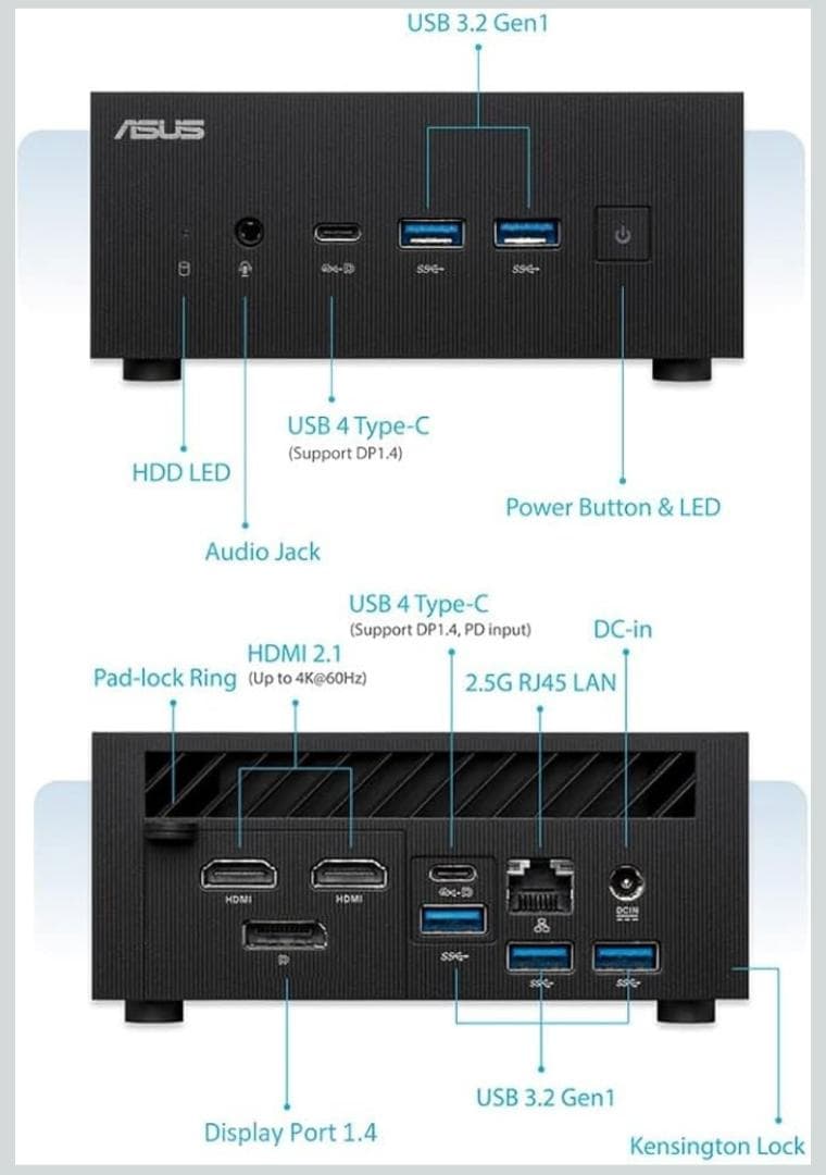 【美品】ASUS ミニPC Ryzen5 8GB