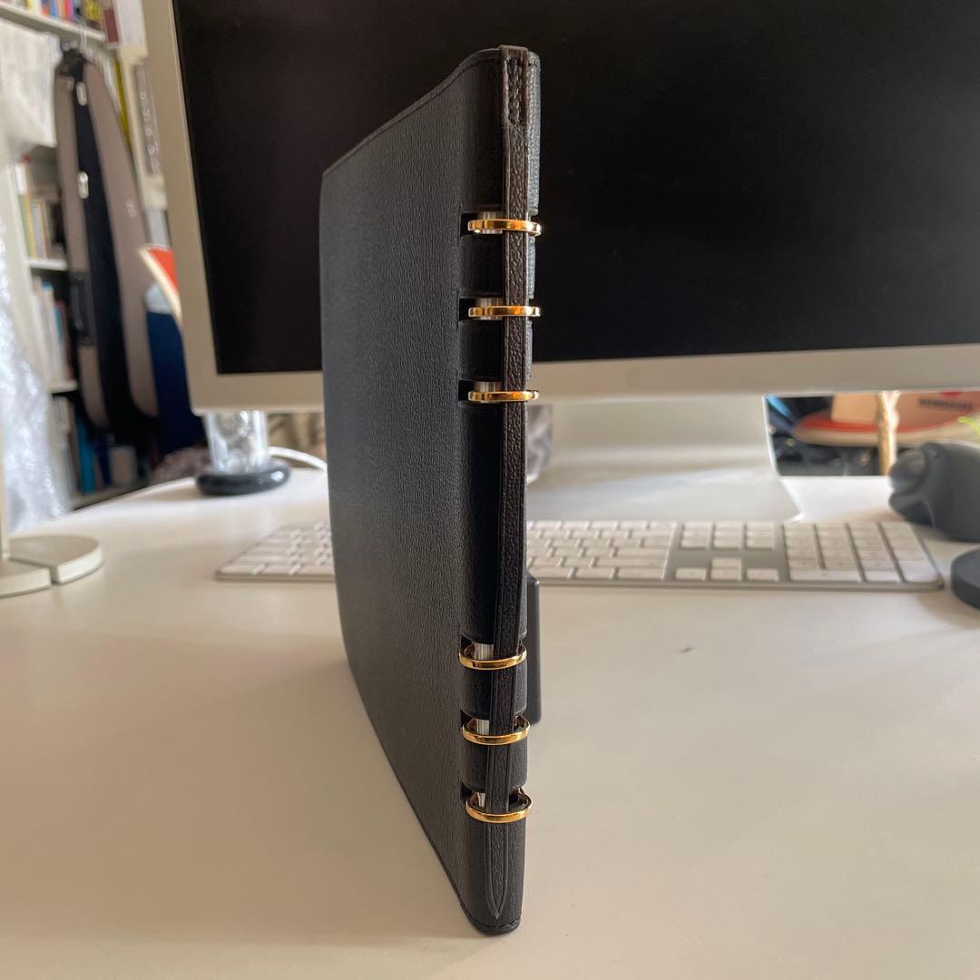 希少 LOUIS VUITTON リングノート ノート カバー 黒 1999年