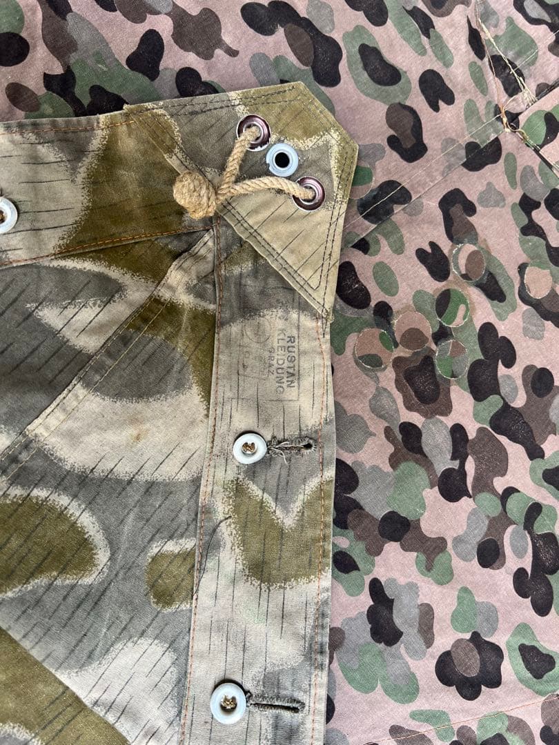 実物 4枚フルセット オーストリア軍幕 タープ テント ツェルトバーン ポンチョ