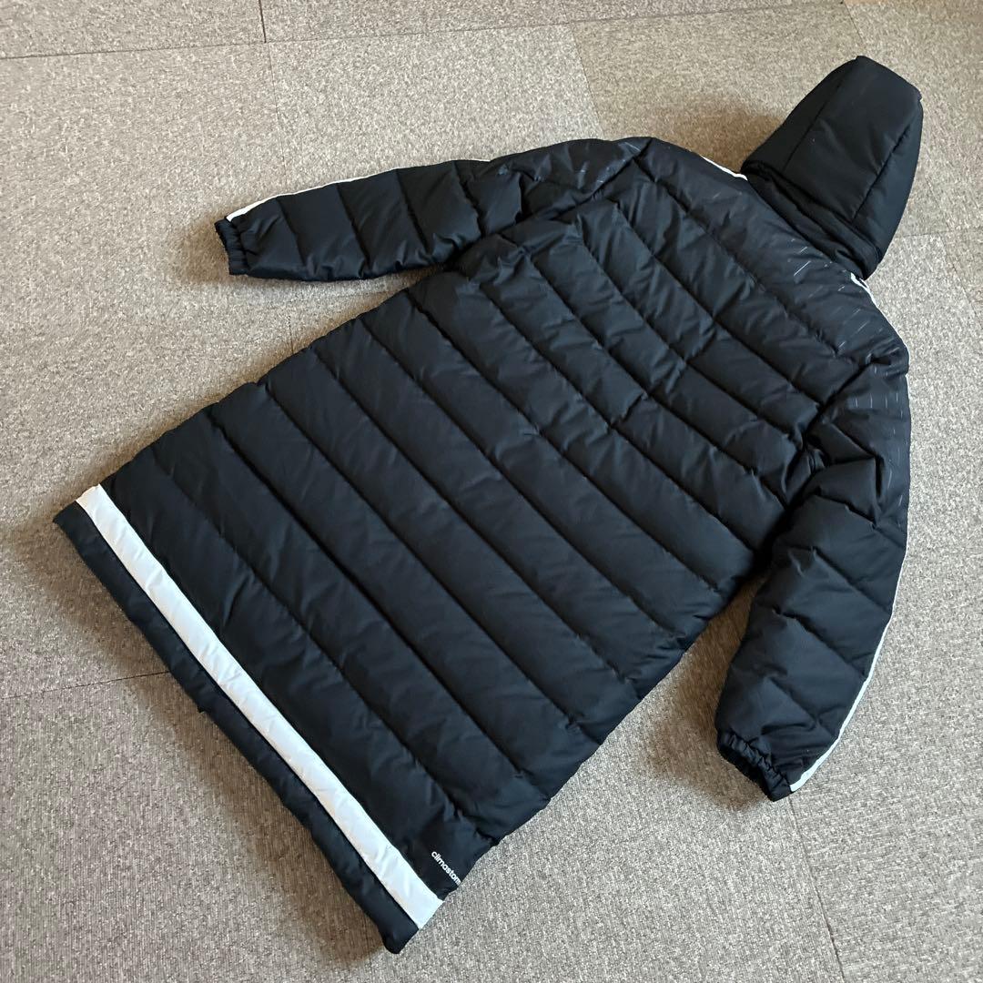 adidas TIRO15 黒 ダウンコート フード付き　ダウン70%