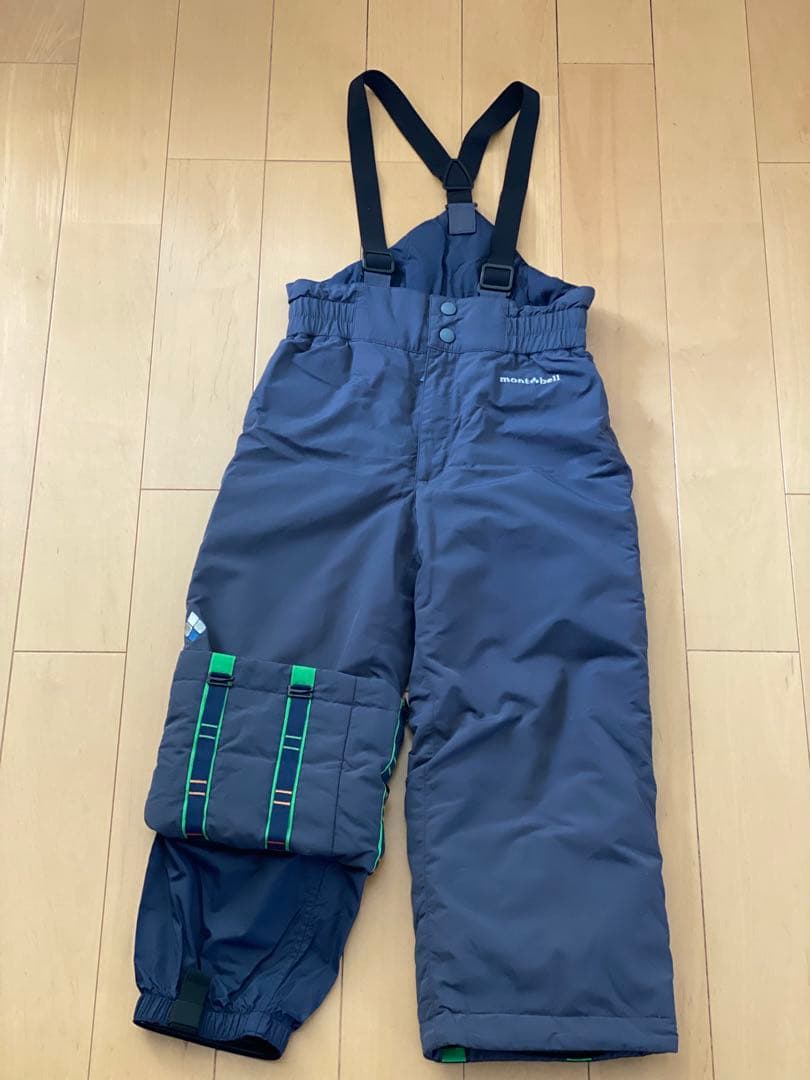 montbell /キッズ ウィンタースポーツウェア上下120 、グローブ4-6