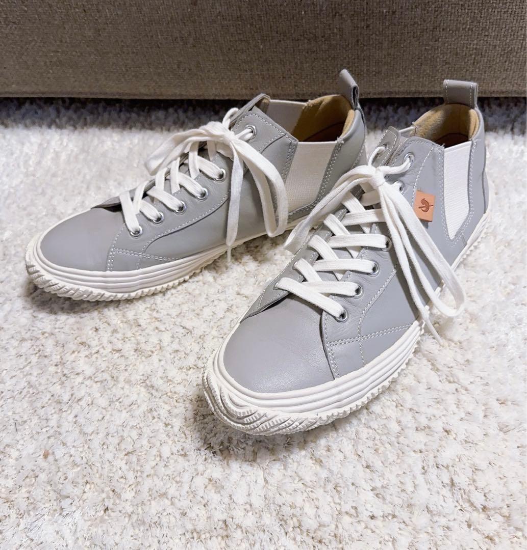 【新品未使用】カンガルーレザー素材サイドゴアモデル 【SPINGLE】SS