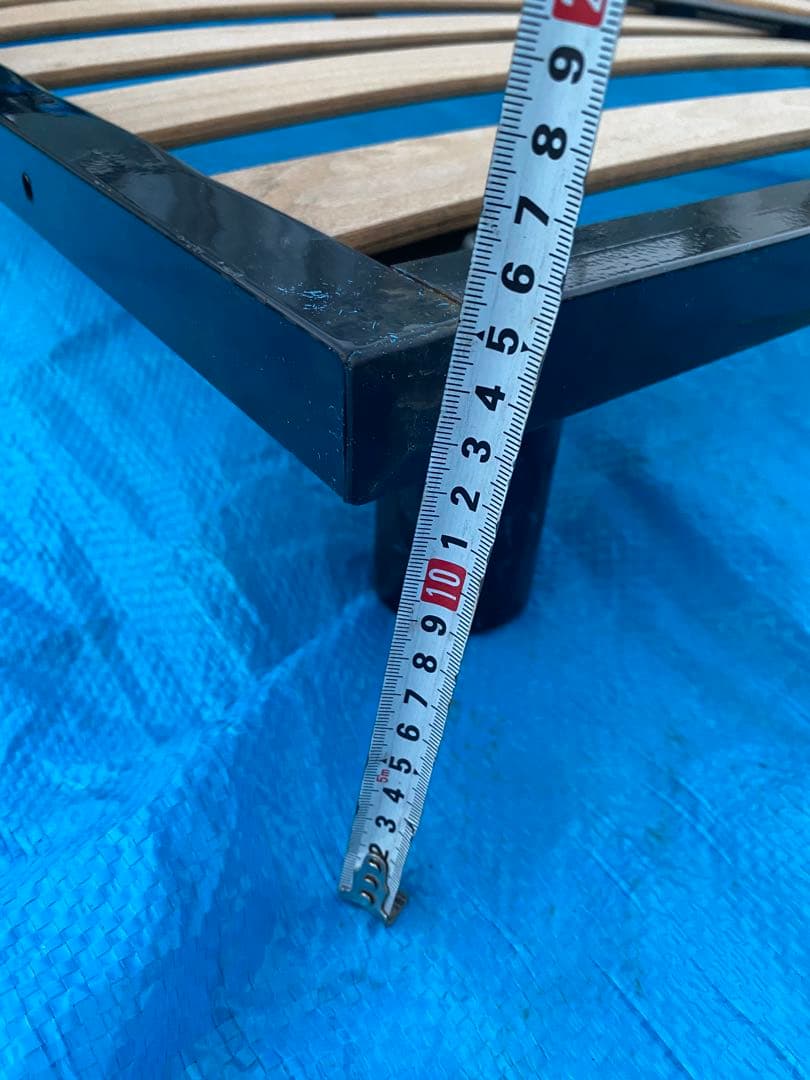 ベッド　鉄➕木材　引き取り限定