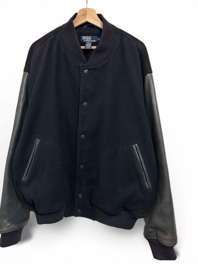 90s Polo Ralph Lauren レザースタジャン