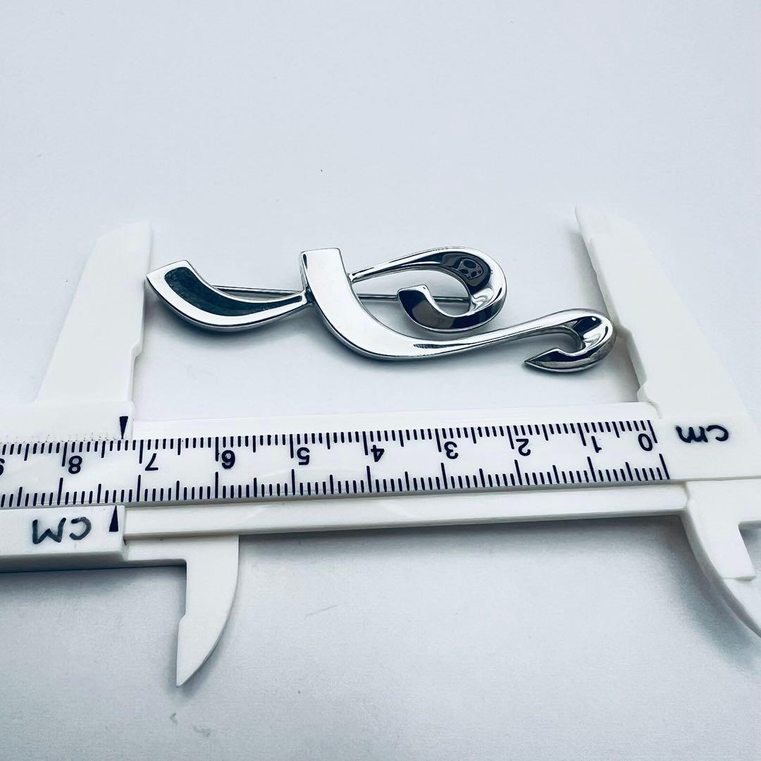 美品　レア　ティファニー　音符　ブローチ　ト音記号　シルバー