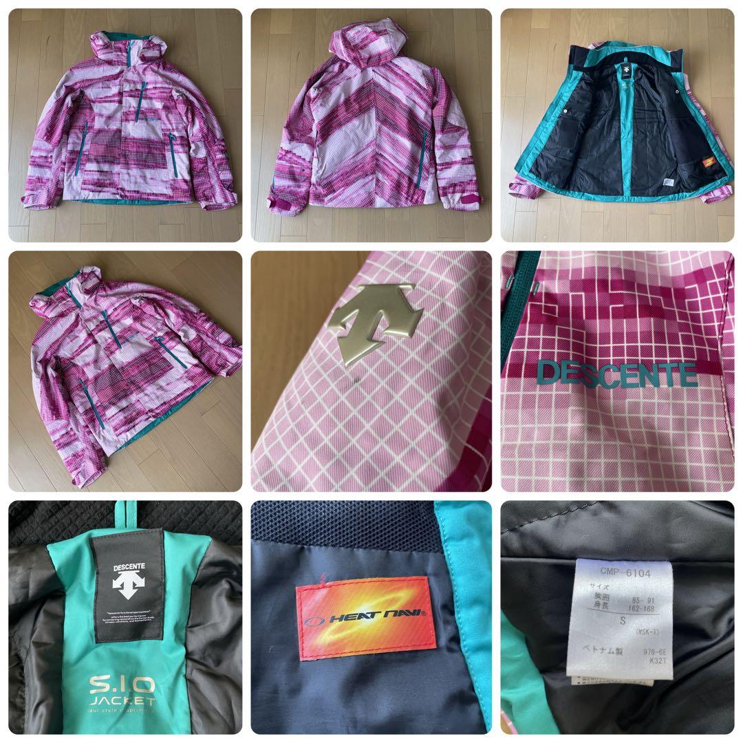 デサントDESCENTEスキーウェア　上下セット　デモチーム　中古　サイズS