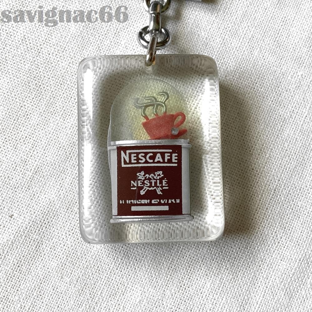 60s フレンチキーホルダー ブルボン NESTLE ネスカフェ 湯気 カップ