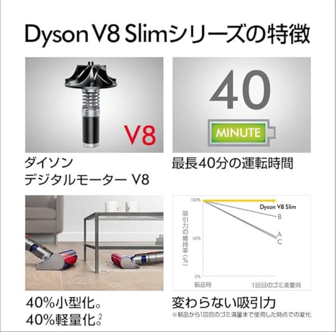 Dyson V8 Slim Fluffy 一旦本日までこの価格に値下げします。