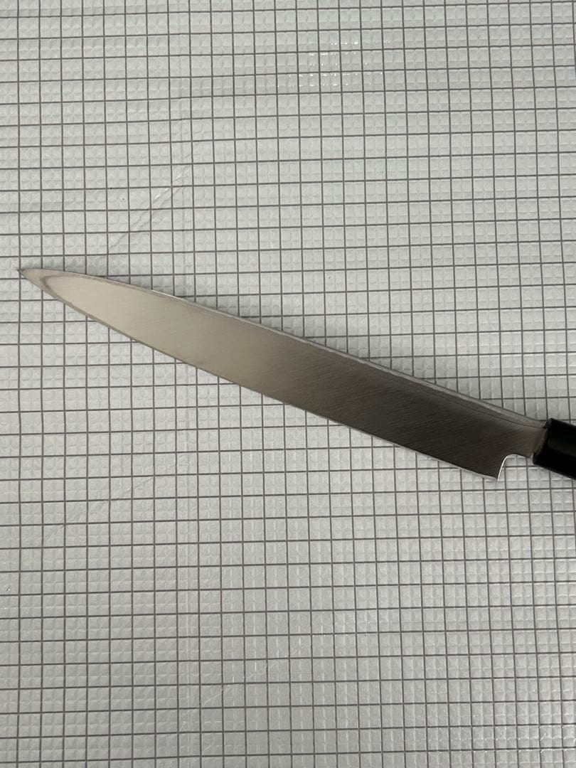 包丁 柳刃包丁 ダマスカス 安来鋼白紙２号 240mm 紫檀シノギ柄 刺身包丁①