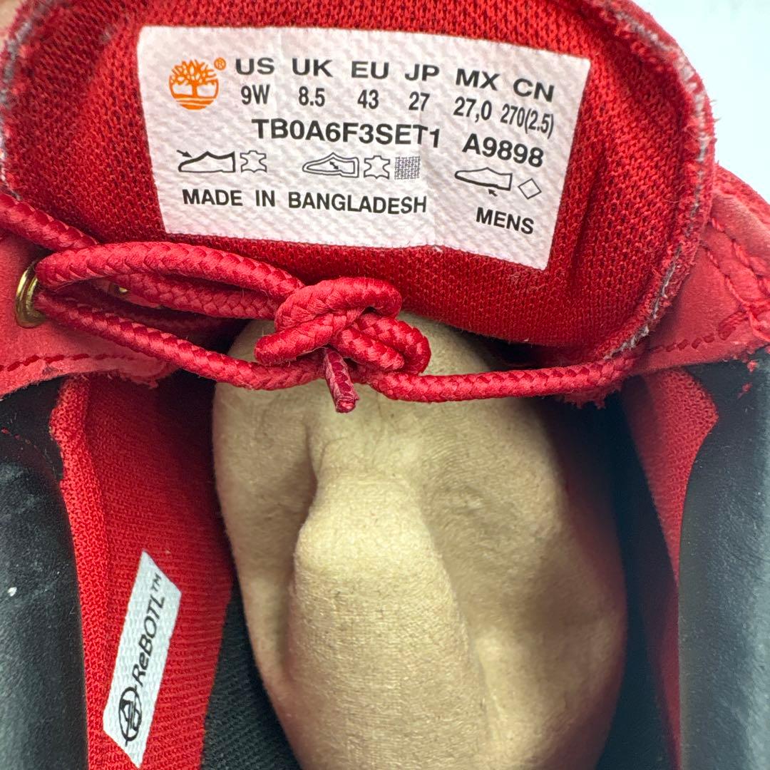 ✨美品✨ティンバーランド A9898 CLASSIC OX ブーツ【27】レッド